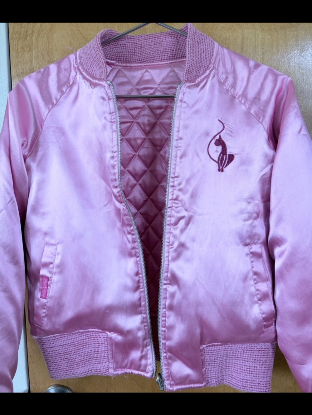 Vintage pink reversible  baby phat girls jacket size XL